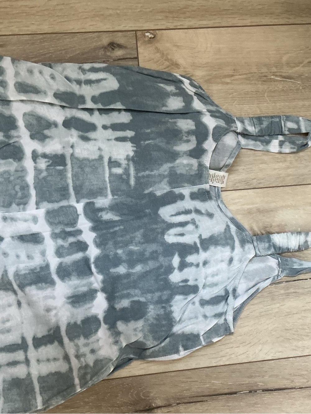Japna Blue Tie-Dye Ruffle Hem Romper Jumpsuit - Picture 12 of 12